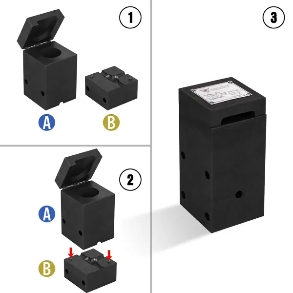 Khuôn hàn hóa nhiệt GOLDWELD CC2 nối kiểu chữ T cáp - cáp - 2