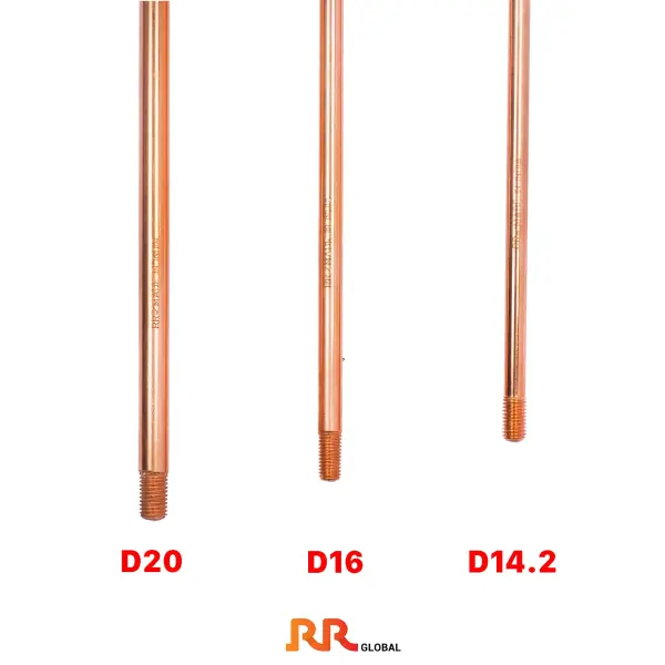 Cọc tiếp địa thép mạ đồng đặc chủng - 1