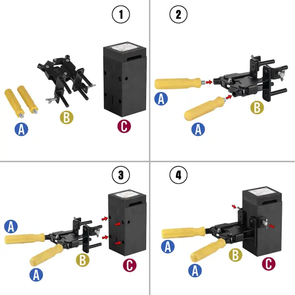 Khuôn hàn hóa nhiệt GOLDWELD BR2 nối kiểu chữ T cọc-băng đồng - 4