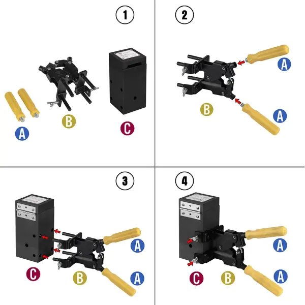 Khuôn hàn hóa nhiệt GOLDWELD CC2 nối kiểu chữ T cáp - cáp - 3