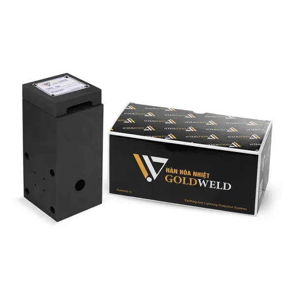 Khuôn hàn hóa nhiệt GOLDWELD CR25 nối cọc với 3 đầu cáp - 2