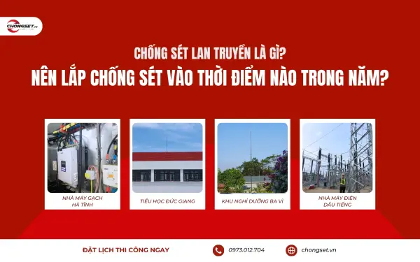 Chống sét lan truyền là gì? Nên lắp chống sét cho công trình vào thời điểm nào trong năm?